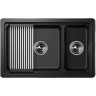 Кухонная мойка GRANULA KS-7304U, черный 7304U CHEPHYII