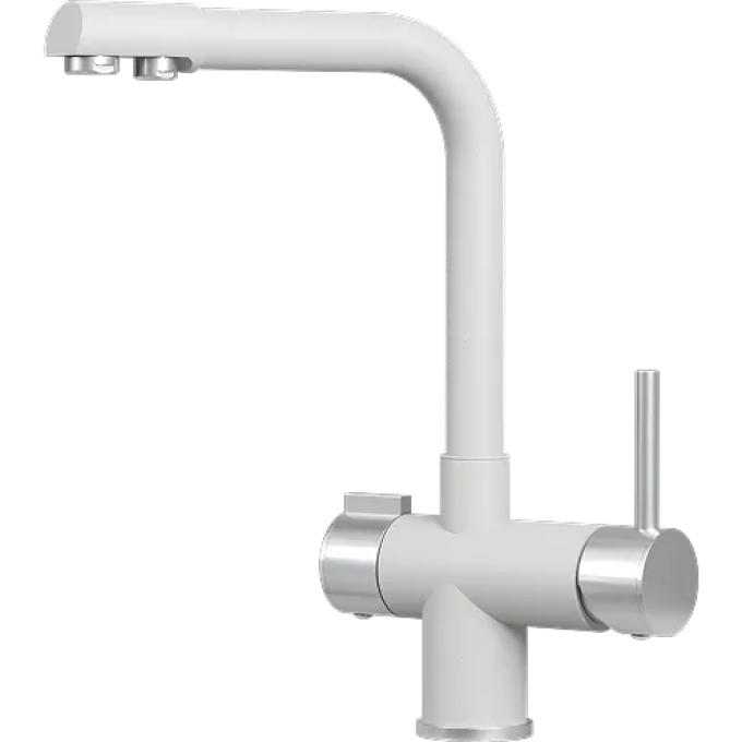 Кухонный смеситель GRANULA 5008 Арктик белый 5008 APKTIK